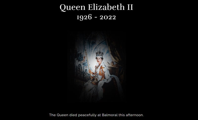 British Queen Elizabeth II Passed Away